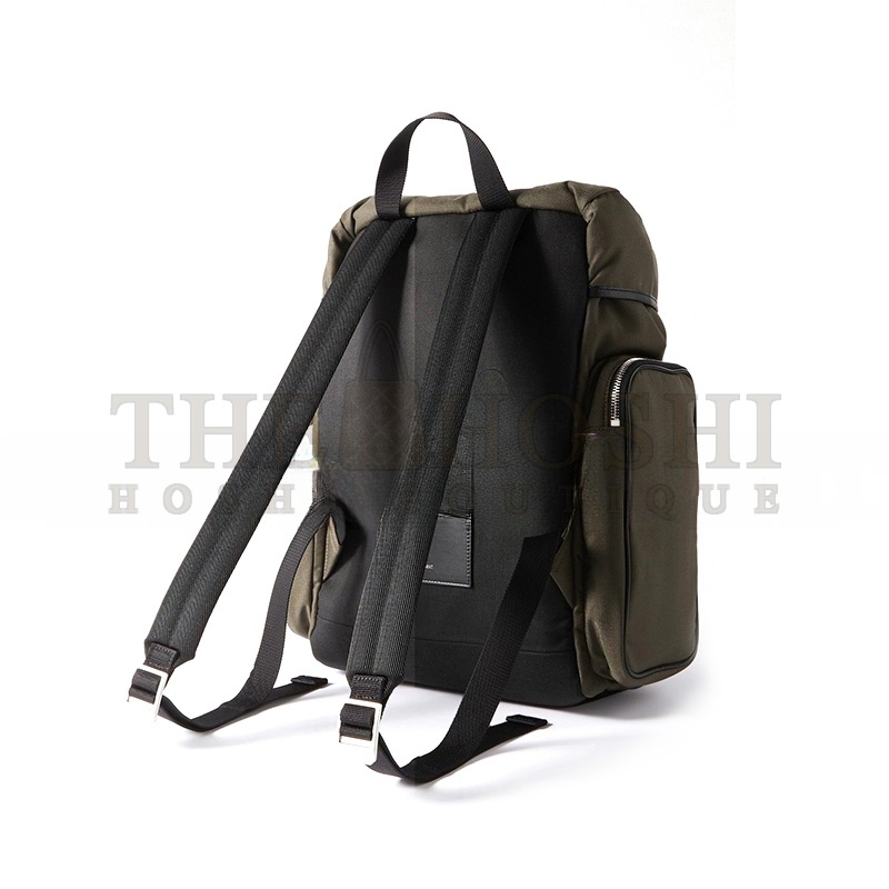 Y51 CITY MULTI-POCKET BACKPACK IN ECONYL®, SMOOTH LEATHER AND NYLON 437110FABO12986 (34*42*22cm) Master Quality